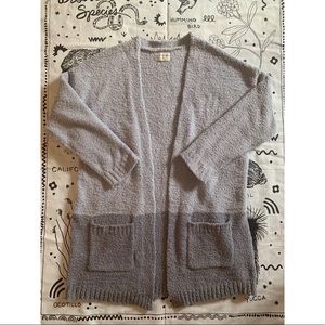 Grey Thread and Supply Soft Fluffy Cardigan